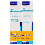 Kit Epiotic Spherulites 25ml + Natalene 25ml Otite Cães e Gatos - Virbac - Tratamento + limpeza