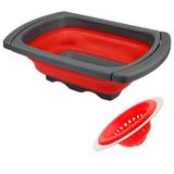 Kit Escorredor Retrátil de Silicone + Ralo de Pia Silicone - Un home / paramount