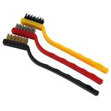 Kit escovinhas multiuso Aço, latão e nylon 3 peças - Clink