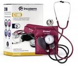 Kit Esfigmomanômetro + Esteto Duplo + Bolsa Incoterm Vinho