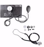 Kit esfigmomanômetro + estetoscópio rappaport premium cor grafite