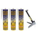 Kit Espanta pombo morcego 900ml (não mata) + Aplicador - Tecnocell