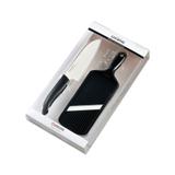 Kit Faca De Cerâmica Santoku 5.5" E Mandolin Fatiador Cerâmica Preto Ajustável Kyocera