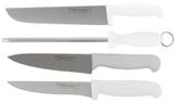 Kit Faca Para Carne 8Pol Chaira 8Pol Faca De Cozinha 6 Polegadas E Faca Para Desossar Inox Western