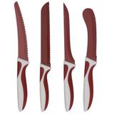 Kit Facas Inox 4 Peças Diferentes Revestido de Cerâmica - Cook