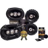 Kit Fácil Bravox 6x9" e 6" 380W RMS Linha Black + PRESENTE