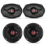 Kit Fácil Foxer Alto Falante 6" 100W RMS + Alto Falante 6X9" 100W RMS Triaxial 4 Peças KF.001