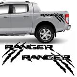 Kit Faixa Ford Ranger Garras 2013/2019 Adesivo Lateral Preto - Sportinox