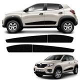 Kit Faixa Lateral Renault Kwid 2018/2019 Adesivo Preto - Sportinox