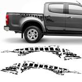 Kit Faixa Lateral S10 2013/2019 Adesivo Sport Preto Tuning - Sportinox