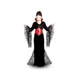 Kit Fantasia Feminina Vampira com Cinto 130cm Halloween - kriat Un