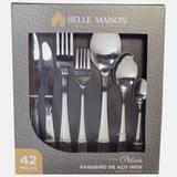 Kit Faqueiro 42 peças de 3mm Aço Inox Linha Petros Belle Maison