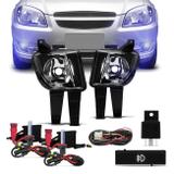 Kit Farol de Milha Celta 2011 a 2015 Prisma 2011 a 2012 + Kit Xênon HB4 8000K - Kit prime