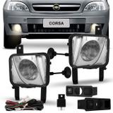 Kit Farol de Milha Corsa Hatch Sedan Meriva 2003 a 2012 Montana 2003 a 2010 Auxiliar Neblina - Prime