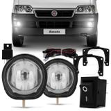 Kit Farol de Milha Ducato 2005 2009 Boxer e Jumper 2005 a 2014 Botão Universal - Prime