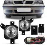 Kit Farol de Milha Gol Saveiro Parati G3 2000 a 2005 Auxiliar Neblina Botão Universal - Kit prime