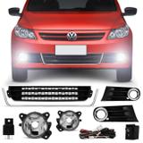 Kit Farol de Milha Gol Voyage G5 09 a 12 Saveiro 10 a 12 + Grades Frisos Cromados - Prime