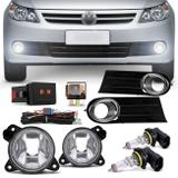 Kit Farol de Milha Gol Voyage G5 2009 a 2012 Saveiro G5 2010 a 2013 Hella + Par Lâmpada Osram - Prime