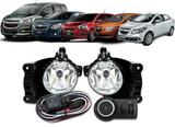 Kit Farol de Milha Neblina Chevrolet Cobalt / Spin / Novo Prisma / Onix LT / LTZ 2013 á 2015 + Interruptor Modelo Original - Onixx import