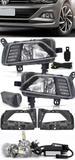 Kit Farol de Milha Neblina Vw Virtus e Novo Polo 2018 2019 Com LED Daylight - DRL + Kit Lâmpada Super LED 6000K - Suns / zapos / tiger