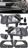 Kit Farol de Milha Neblina Vw Virtus e Novo Polo 2018 2019 Com LED Daylight - DRL - Suns / zapos / tiger