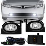Kit Farol de Milha New Civic 2006 2007 2008 Auxiliar Neblina - Prime