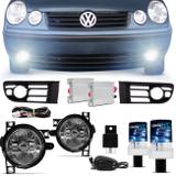 Kit Farol de Milha Polo Hatch Sedan 2003 2004 2005 2006 + Kit Xenon H3 6000K - Prime