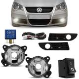 Kit Farol de Milha Polo Hatch Sedan 2007 2008 2009 2010 2011 Auxiliar Neblina - Prime
