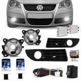 Kit Farol de Milha Polo Hatch Sedan 2008 2009 2010 2011 + Kit Xenon HB4 6000K Anti Flicker - Prime