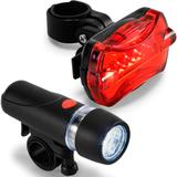 Kit Farol e Lanterna Led para Bicicleta TopGet
