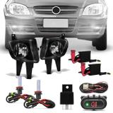 Kit Farol Milha Celta Prisma 2006 2007 2008 2009 2010 + Kit Xênon HB4 6000k - Kit prime