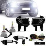 Kit Farol Milha Celta Prisma 2012 2013 + Par Lâmpadas Super LED Efeito Xenon - Kit prime