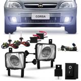 Kit Farol Milha Corsa Meriva 2003 a 2012 Montana 2003 a 2010 + Kit Xenon 8000K - Prime