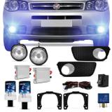 Kit Farol Milha FIAT Palio Weekend Siena Strada G3 03 a 10 Auxiliar Neblina com Par Xênon H1 8000K - Prime