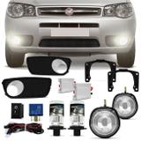 Kit Farol Milha FIAT Palio Weekend Siena Strada G3 2003 a 2010 e Par de Xênon H1 4300K com Reator - Prime
