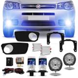 Kit Farol Milha FIAT Palio Weekend Siena Strada G3 Auxiliar Neblina e Par Xênon H1 10000K com Reator - Prime