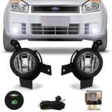 Kit Farol Milha Fiesta 2007 2008 2009 2010 Auxiliar Neblina - Prime