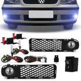 Kit Farol Milha Gol G3 00 a 02 Fase 1 + Kit Xenon H3 8000K - Prime