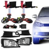 Kit Farol Milha Gol Voyage G6 2013 a 2016 Original Hella + Kit Xenon H8 8000K + Par Lâmpadas Osram - Prime