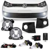 Kit Farol Milha Saveiro G6 Tropper Trend 13 14 15 16 Hella Moldura Milha + Par de Lâmpadas Osram - Prime