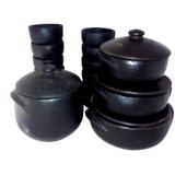 Kit Feijoada Panelas de Barro 16 Peças - Sisiarte