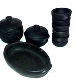 Kit Feijoada Panelas de Barro (9 peças) - Sisiarte