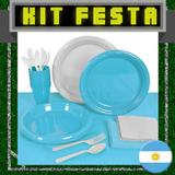 Kit Festa Copa do Mundo Argentina 20 pessoas - Festabox