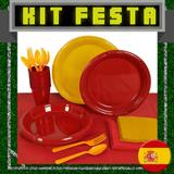 Kit Festa Copa do Mundo Espanha 20 pessoas - Festabox