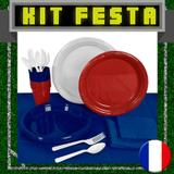 Kit Festa Copa do Mundo França 20 pessoas - Festabox