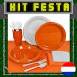 Kit Festa Copa do Mundo Holanda 20 pessoas - Festabox