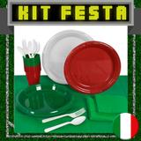Kit Festa Copa do Mundo Itália 20 pessoas - Festabox