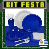 Kit Festa Copa do Mundo Uruguai 20 pessoas - Festabox