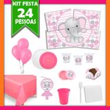 Kit Festa Infantil Elefantinha 24 Pessoas - Festabox