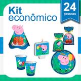 Kit Festa Infantil George Pig 24 pessoas Econômico - Festabox